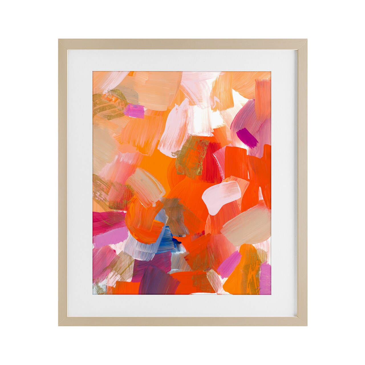 Stupell Industries Confetti Petals Abstraction Framed Print Under Glass, design by Lanie Loreth